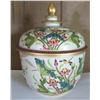 Image 1 : Thai Enameled Bowl w/ Lid Handpainted
