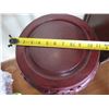 Image 8 : Round Wooden Stand w/Filigree, Straight Legs 11"Dia, 26"H