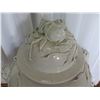 Image 2 : Ceramic Lidded Ginger Jar w/ Rolling Stand 31.5" Tall