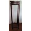Image 1 : Tall Square Wooden Stand w/ Straight Legs 12.5" x 12.5" x 47.5" H