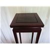 Image 2 : Tall Square Wooden Stand w/ Straight Legs 12.5" x 12.5" x 47.5" H