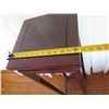 Image 8 : Tall Square Wooden Stand w/ Straight Legs 12.5" x 12.5" x 47.5" H