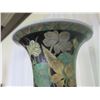 Image 3 : Painted Asian Ceramic Vase w/ Wood Stand 16" Tall
