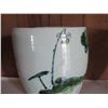 Image 10 : Qty 2 Ceramic Jars w/Floral &Chinese Symbols 12" Tall