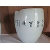 Image 13 : Qty 2 Ceramic Jars w/Floral &Chinese Symbols 12" Tall