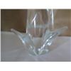 Image 9 : Murano Glass Parrot, Blue/Aqua/Silver Flecked 13" Tall