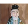 Image 2 : Chinese Ceramic Painted Figure, Woman 10" Tall