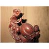 Image 2 : Carved Wooden Figurine, Asian Man w/ Children 12" Tall