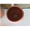 Image 8 : 2 Clay Pottery, Small Bowl, Serving Tray - Maker's Mark (Pots 10"H, Tray 14"L)