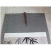 Image 2 : Chinese Watercolor Painting on Rolled Tapestry, Maker's Mark 23"x  61"