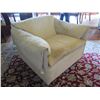 Image 2 : Tan Upholstered Armchair 37"x 21"x 26" Back Ht