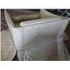 Image 9 : Tan Upholstered Armchair 37"x 21"x 26" Back Ht