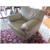 Image 2 : White Synthetic Leather Armchair 43"x 22"x 33" Back Ht