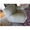 Image 3 : White Synthetic Leather Armchair 43"x 22"x 33" Back Ht