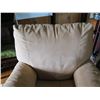 Image 2 : Upholstered Suede-Like Recliner, Tan 38"x 22"x 39" Back Ht