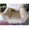 Image 3 : Upholstered Suede-Like Recliner, Tan 38"x 22"x 39" Back Ht