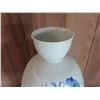 Image 2 : Chinese Porcelain Bud Vase, Blue/White, Leaves & Fruits w/ Chinese Symbols 20.5" Tall