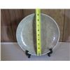 Image 8 : Glazed Ceramic Plate w/Black Stand,  9" Dia