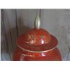 Image 2 : Chinese Ceramic Ginger Jar w/ Wooden Stand 13" Tall