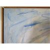 Image 2 : Framed Art, Abstract, Oil on Canvas, Signed, Blue & White 30" x 24.5"