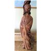 Image 1 : Carved Wooded Figure, Asian Man 13" Tall