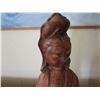 Image 2 : Carved Wooded Figure, Asian Man 13" Tall