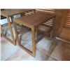 Image 2 : Qty 3 Wooden Nesting Tables 14.5" x 21"x 20"H