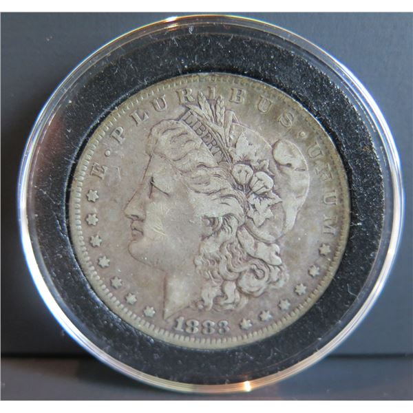 1883 Morgan Silver Dollar w/ Clear Case