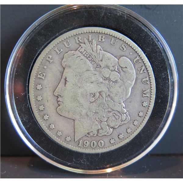 1900 Morgan Silver Dollar w/ Clear Case