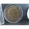 Image 8 : Qty 13 Misc. Coins: Silver Dollars, 1/2 Dollars, Quarters, Dime, Pennies