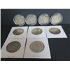 Image 6 : Qty 9 Silver Half Dollars, 6 Standing Liberty, 3 Franklin