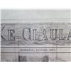 Image 8 : Qty 4 Pages Historical Hawaiian Language Newspaper "Ke Alaula" 1867, 1873