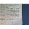 Image 8 : Qty 3 Hawaiian Language Newspapers "Ka Hoaloha" Jan & Oct 1909, "Ke Au Hou" 1911