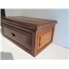 Image 3 : Rectangular Wooden Box w/Drawer 18.5"x 10.5"x 8"H
