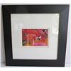 Image 1 : Framed Photographic Art - Pink/Orange Flowers 15.5"x 15.75"
