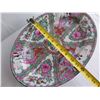 Image 21 : Qty 2 Famille Rose Oval Ceramic Platters, 16"x 12"