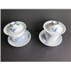 Image 2 : Qty 2 Asian Lidded Teacups w/ Steep Strainer Asian
