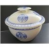 Image 1 : Lidded Porcelain Asian Rice Bowl, Blue & White