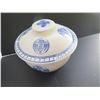 Image 2 : Lidded Porcelain Asian Rice Bowl, Blue & White