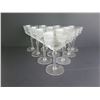 Image 2 : Qty 10 Etched Wine Glasses