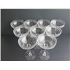 Image 2 : Qty 9 Etched Champagne Coupes