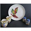 Image 1 : Ceramic Servingware, Plate (Santa Anita Ware), Sm. Pitchers (Italian), Salt & Pepper (Portugal)
