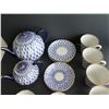 Image 2 : Qty 14 Russian Porcelain Tea Set, 2 Teapots, 6 Teacups & Saucers