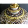 Image 3 : Thai Benjarong Porcelain Lidded Bowl w/ Stand 12" Tall