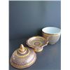 Image 8 : Thai Benjarong Porcelain Lidded Bowl w/ Stand 12" Tall