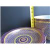 Image 14 : Thai Benjarong Porcelain Lidded Bowl w/Stand 14" Tall