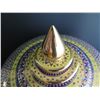 Image 2 : Thai Benjarong Porcelain Lidded Bowl w/Stand 14" Tall