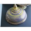 Image 8 : Thai Benjarong Porcelain Lidded Bowl w/Stand 14" Tall