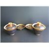 Image 2 : Thai Benjarong Porcelain Lidded Teacup/Bowl w/ Stand 4" Tall