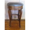 Image 1 : Wood Upholstered Bar Stool w/Curved Legs 29" Tall